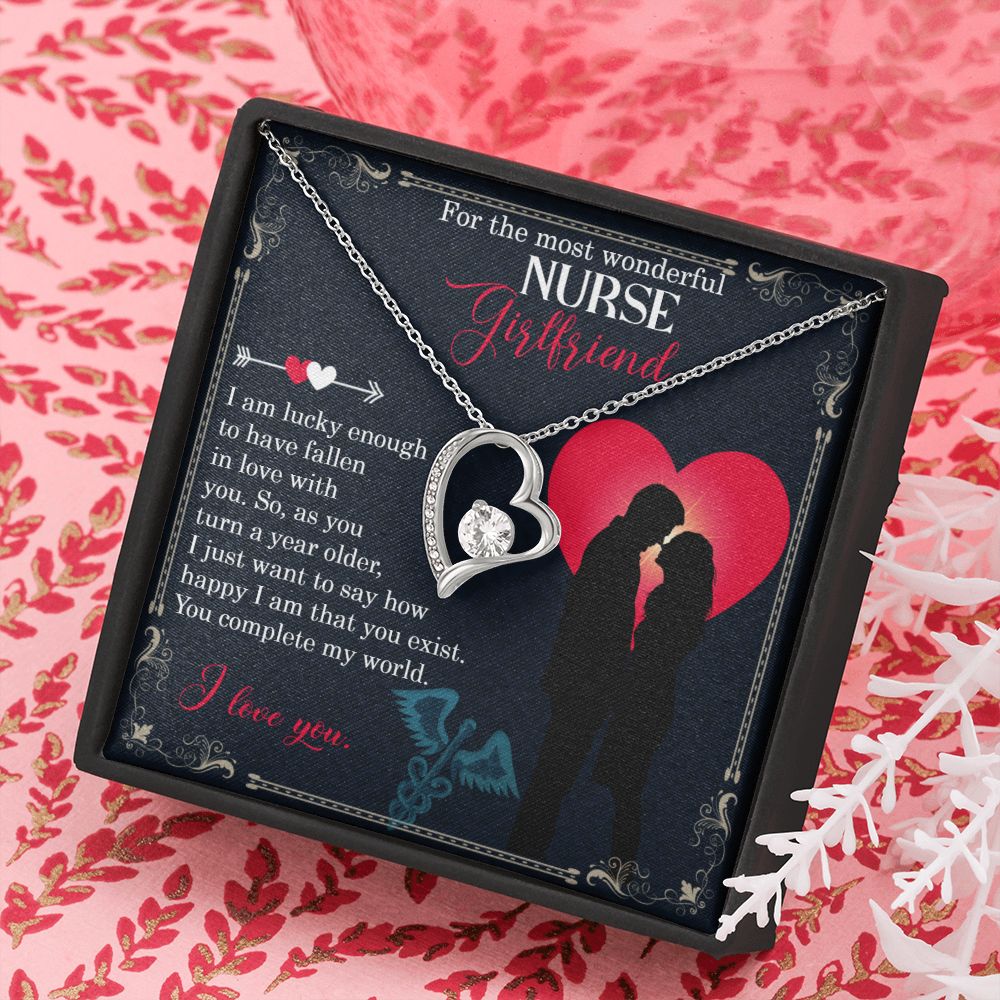 For the most wonderful Nurse Girlfriend | I just want to say how happy I am - Forever Love Necklace