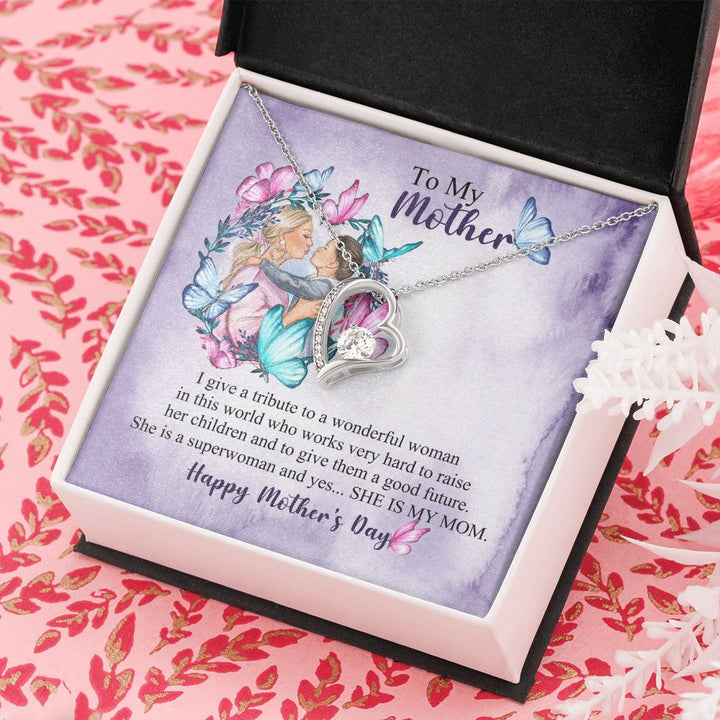 Mother's Day | My Mom is a Superwoman - Forever Love Necklace