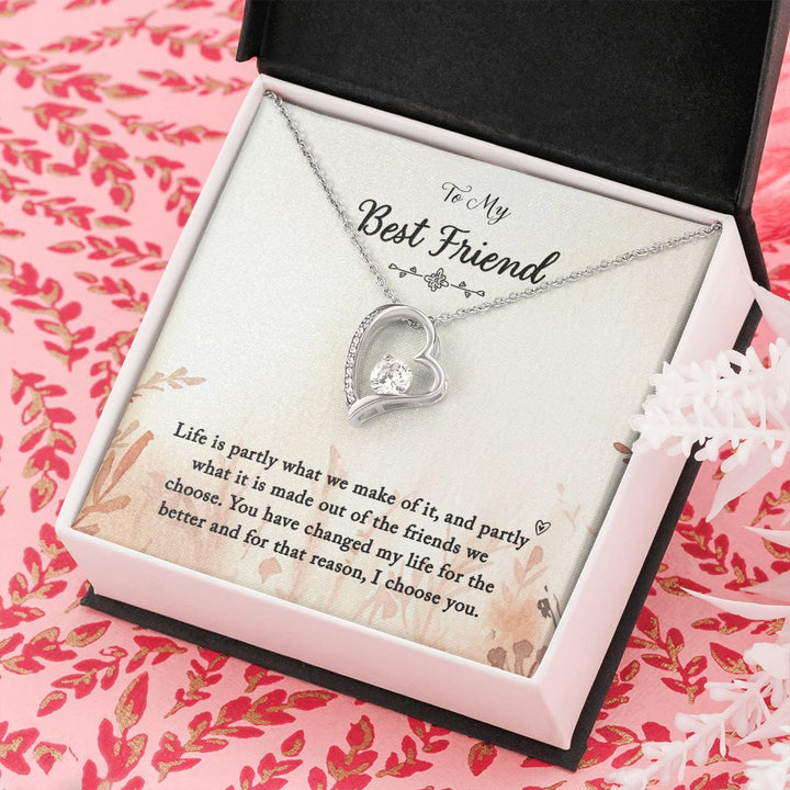 To My Best Friend | You Changed My Life - Forever Love Necklace