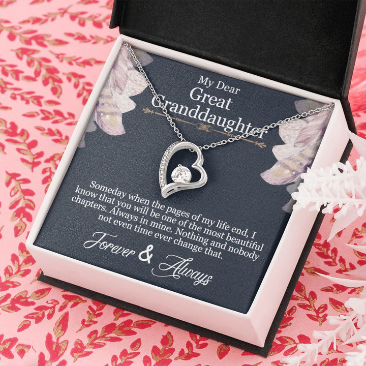 My Dear Great Granddaughter | You will be one of the most beautiful chapters - Forever Love Necklace