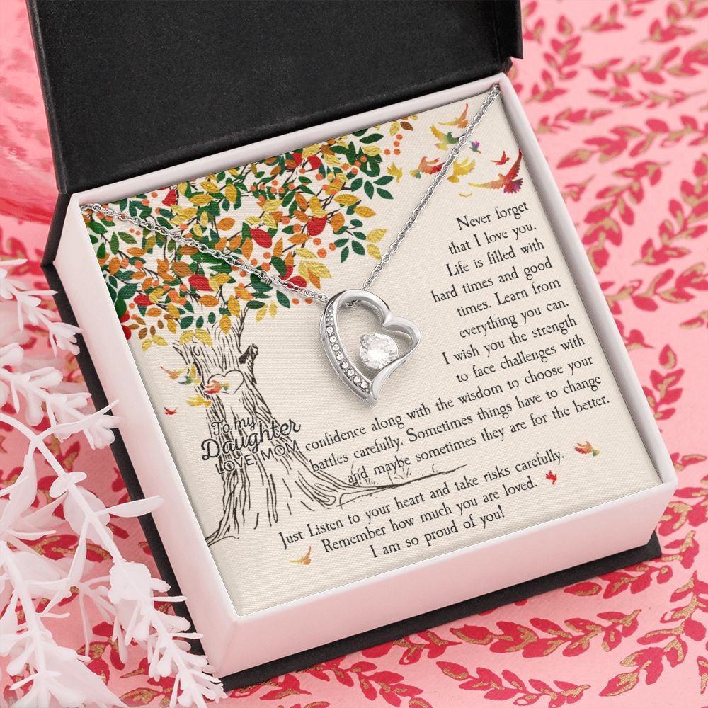 To My Daughter | Never forget that I Love You - Forever Love Necklace