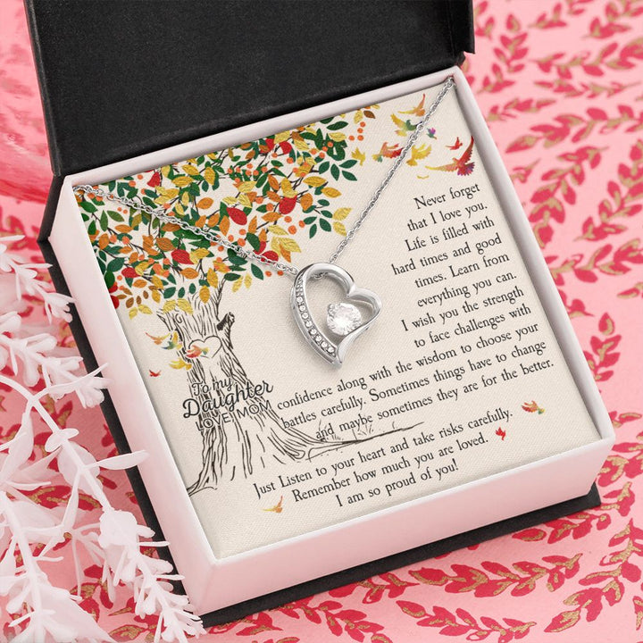 To My Daughter | Never forget that I Love You - Forever Love Necklace