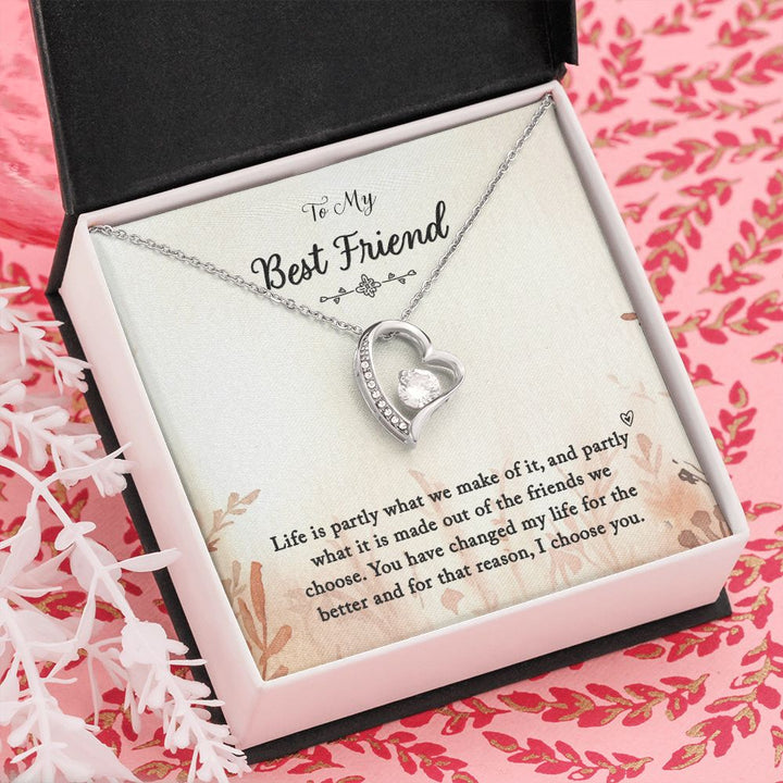 To My Best Friend | You Changed My Life - Forever Love Necklace