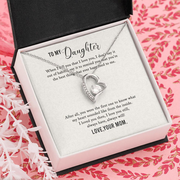 To My Daughter | I Love You My Daughter - Forever Love Necklace