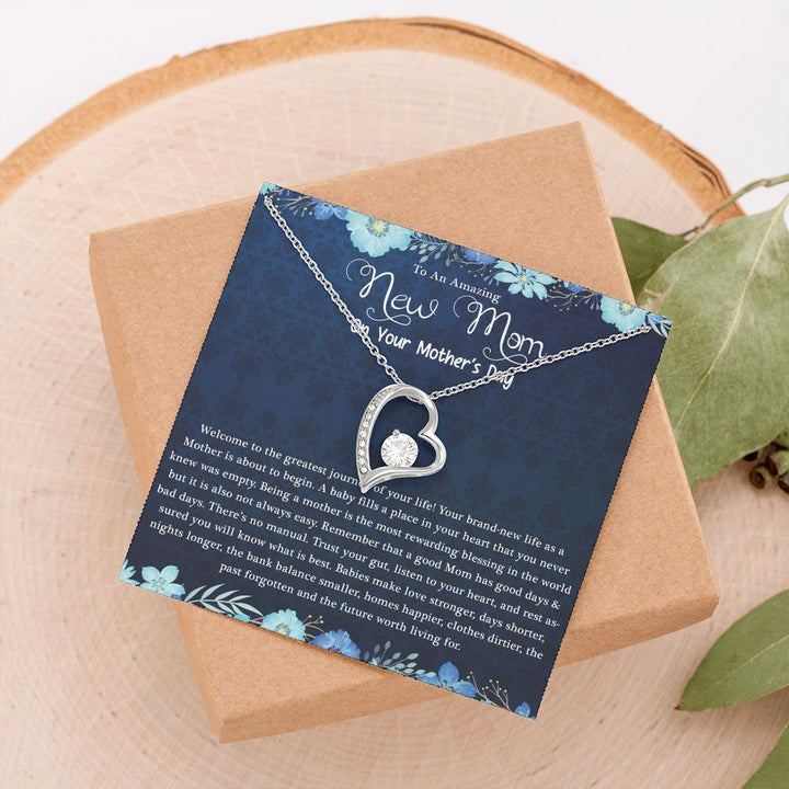 Mother's Day | Amazing New Mom - Forever Love Necklace