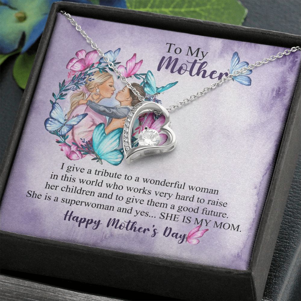 Mother's Day | My Mom is a Superwoman - Forever Love Necklace