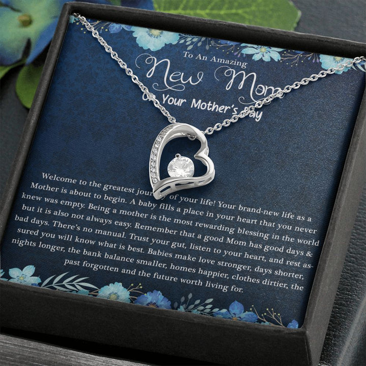 Mother's Day | Amazing New Mom - Forever Love Necklace