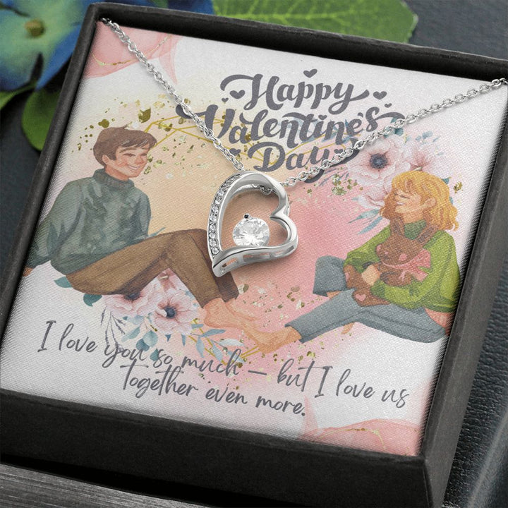 Happy Valentine's Day | Love, Together in Harmony - Forever Love Necklace