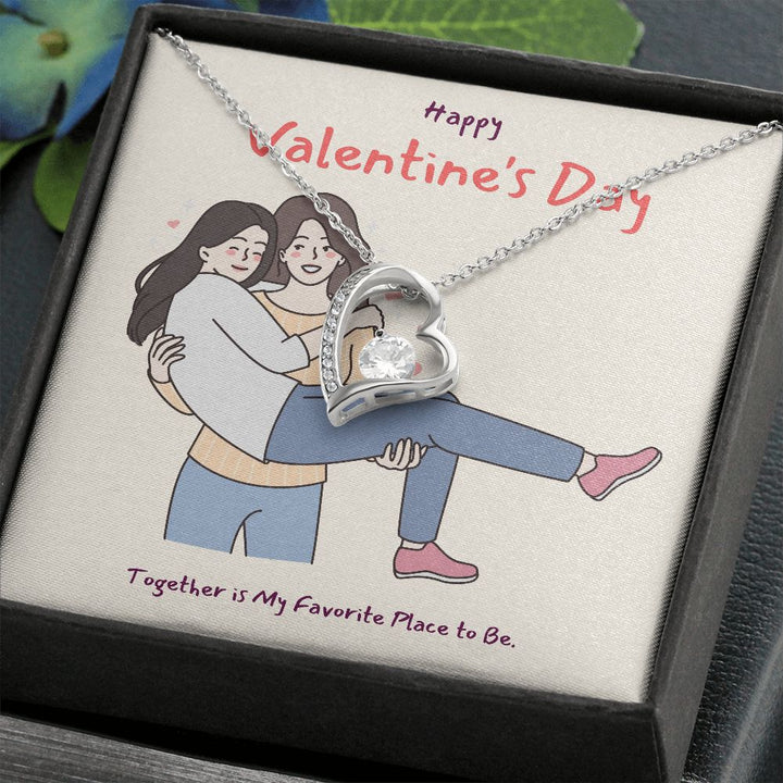 Happy Valentine's | A Love So True LGBTQ for Women - Forever Love Necklace
