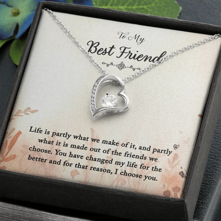 To My Best Friend | You Changed My Life - Forever Love Necklace