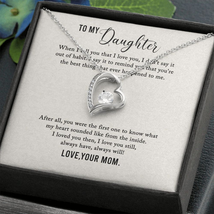To My Daughter | I Love You My Daughter - Forever Love Necklace