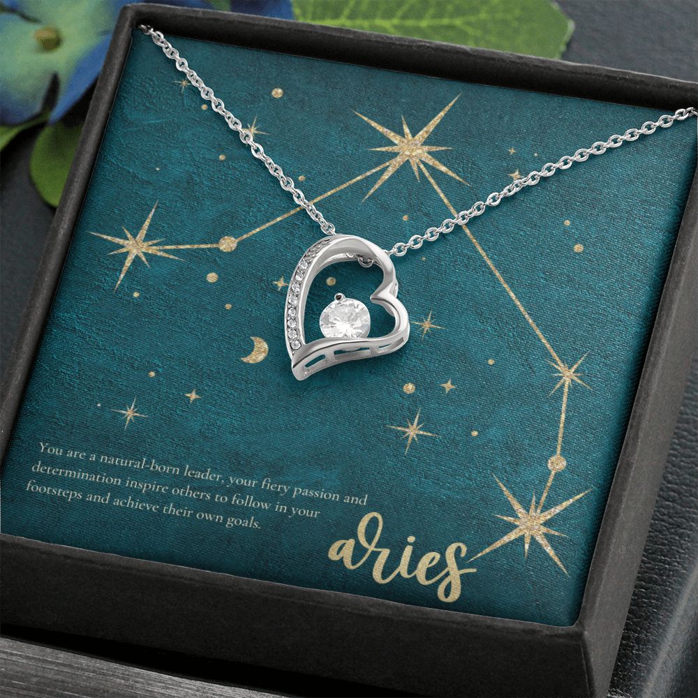 Aries | You are a natural-born leader, your fiery passion and determination inspire others to follow in your footsteps and achieve their own goals. - Forever Love Necklace
