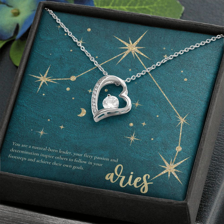 Aries | You are a natural-born leader, your fiery passion and determination inspire others to follow in your footsteps and achieve their own goals. - Forever Love Necklace