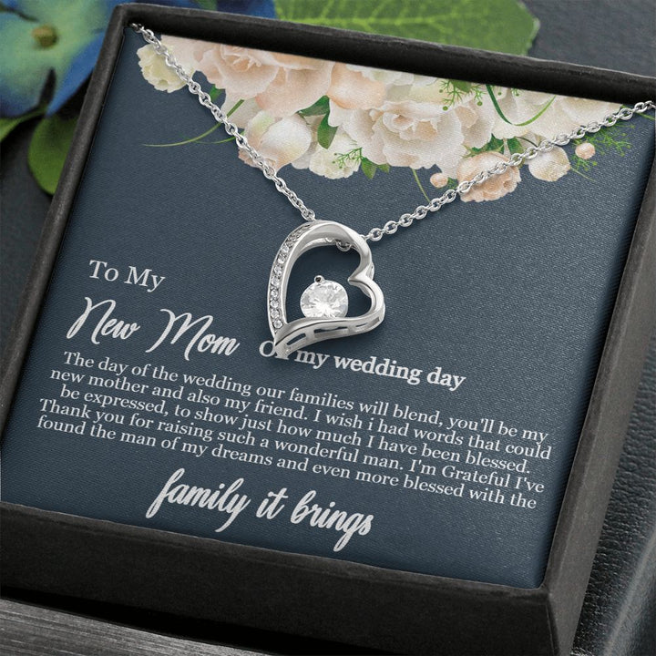 To My Mother-in-Law | To my new mom on my wedding day - Forever Love Necklace