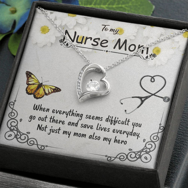 To My Mom | To My Nurse Mom - Forever Love Necklace