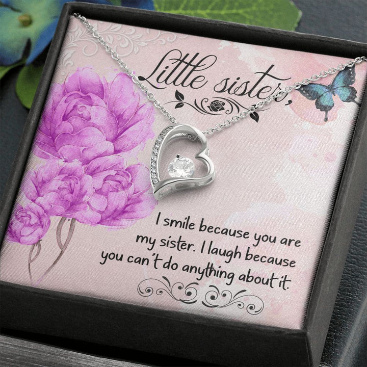 To My Sister | My Little Sister - Forever Love Necklace