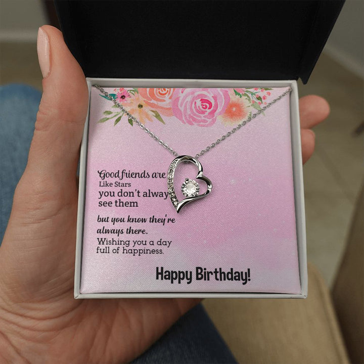 To My Friend | Happy Birthday - Forever Love Necklace