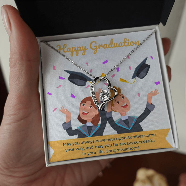Happy Graduation | The Journey Continues - Forever Love Necklace