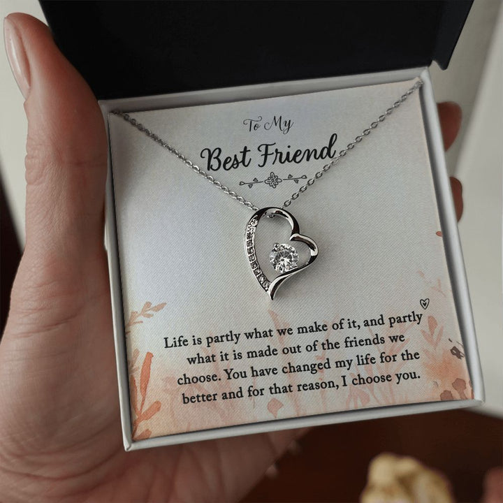 To My Best Friend | You Changed My Life - Forever Love Necklace