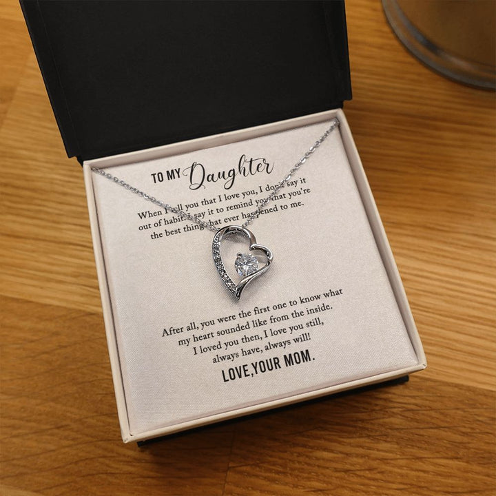 To My Daughter | I Love You My Daughter - Forever Love Necklace
