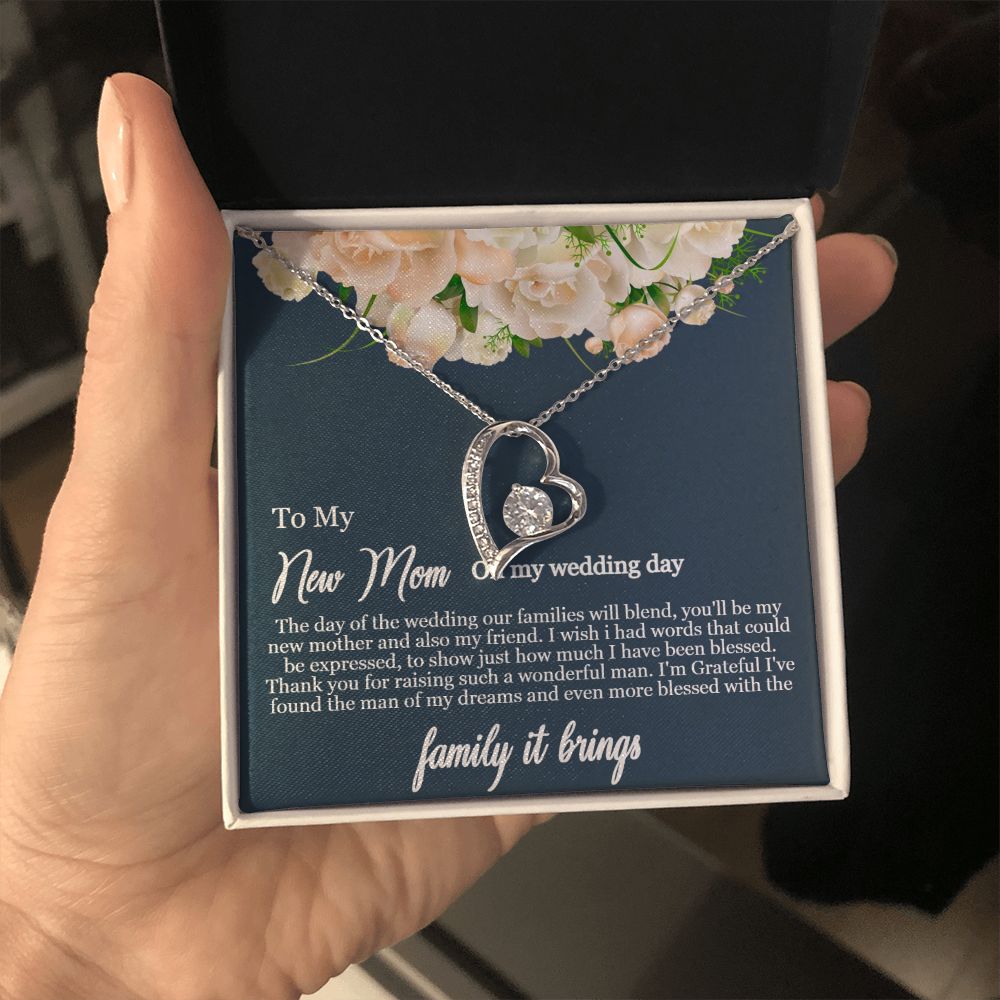 To My Mother-in-Law | To my new mom on my wedding day - Forever Love Necklace