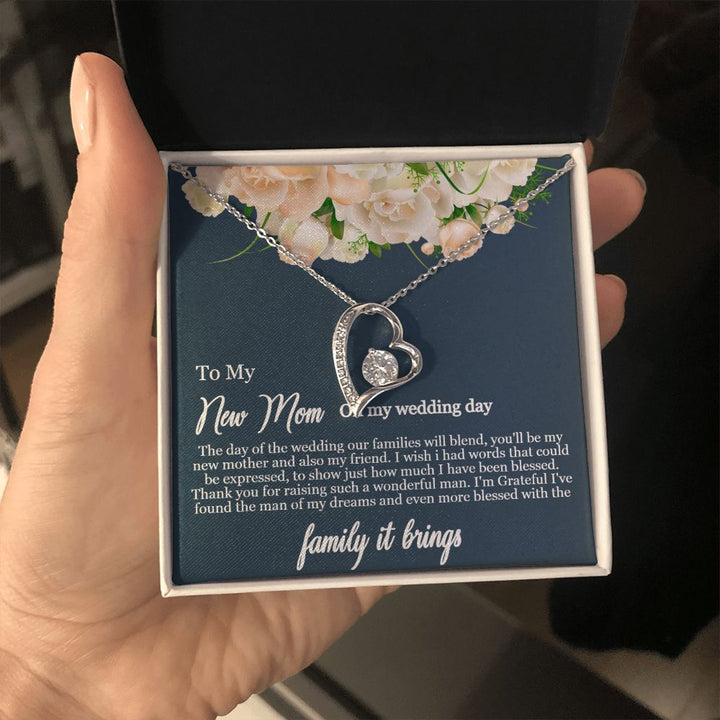To My Mother-in-Law | To my new mom on my wedding day - Forever Love Necklace