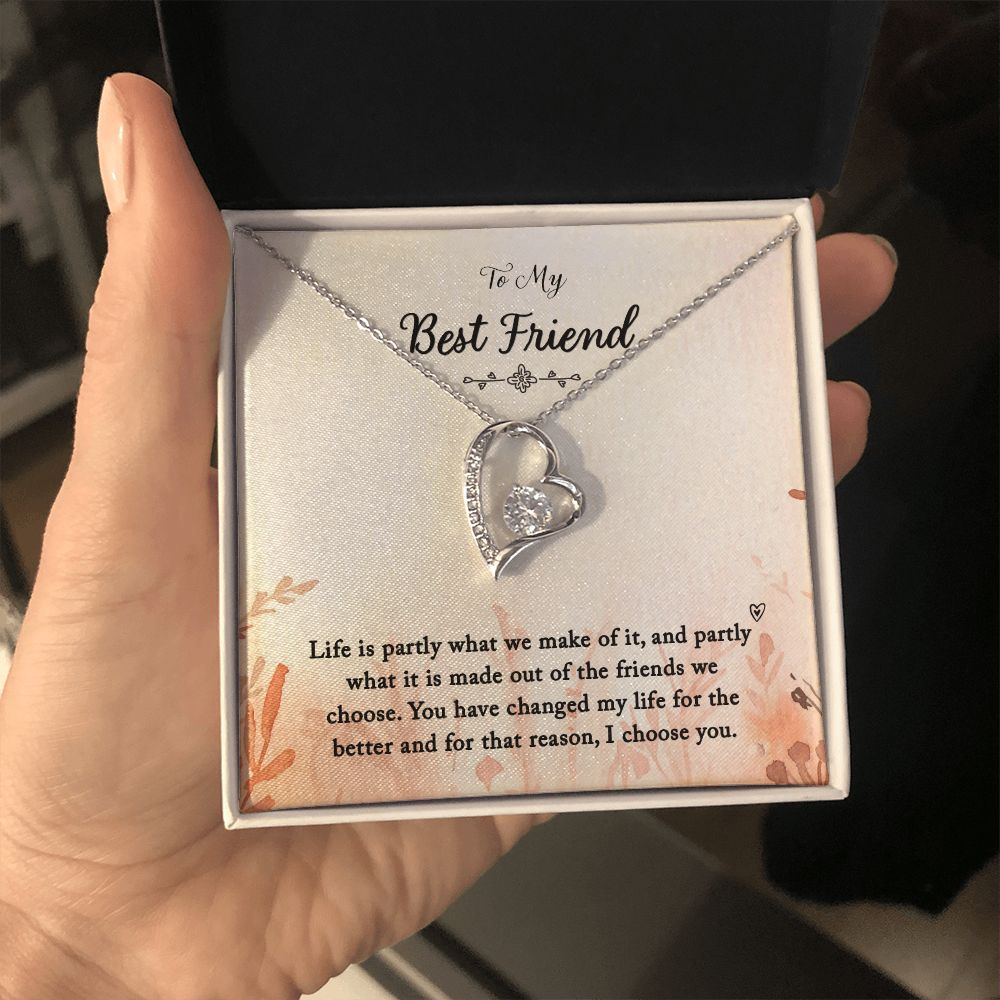 To My Best Friend | You Changed My Life - Forever Love Necklace