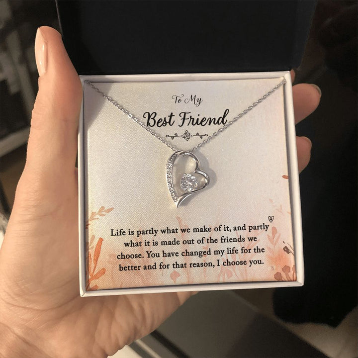 To My Best Friend | You Changed My Life - Forever Love Necklace