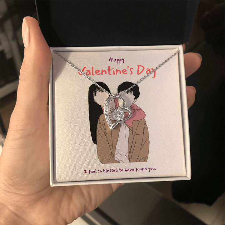 Happy Valentine's Day | I'm So Blessed to Have You in My Life - Forever Love Necklace