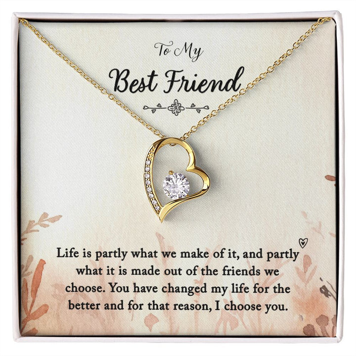 To My Best Friend | You Changed My Life - Forever Love Necklace