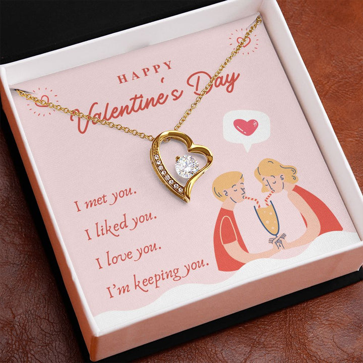 Happy Valentine's Day | Forever Together - Forever Love Necklace