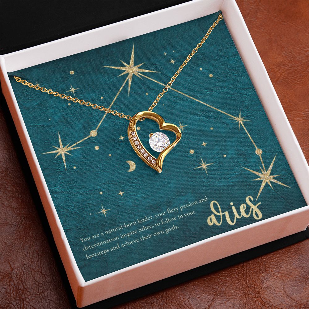 Aries | You are a natural-born leader, your fiery passion and determination inspire others to follow in your footsteps and achieve their own goals. - Forever Love Necklace