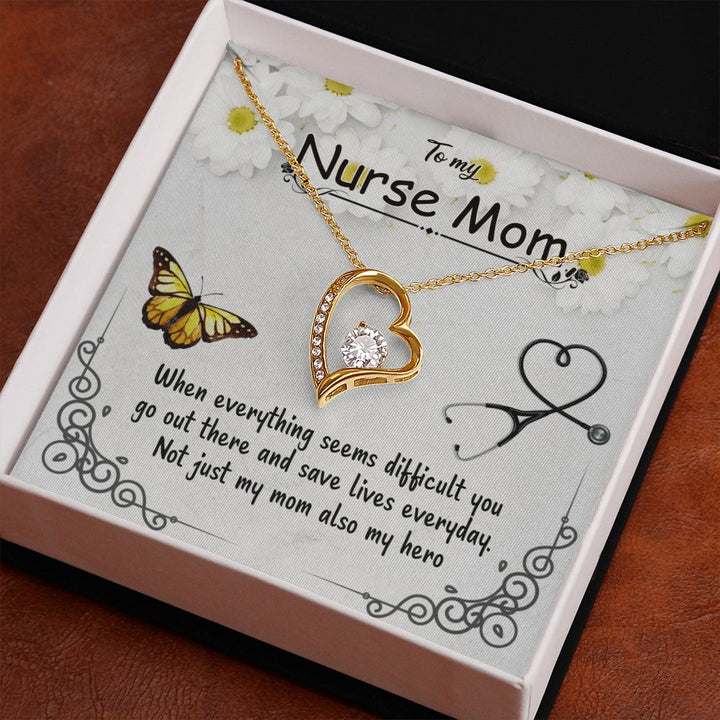 To My Mom | To My Nurse Mom - Forever Love Necklace