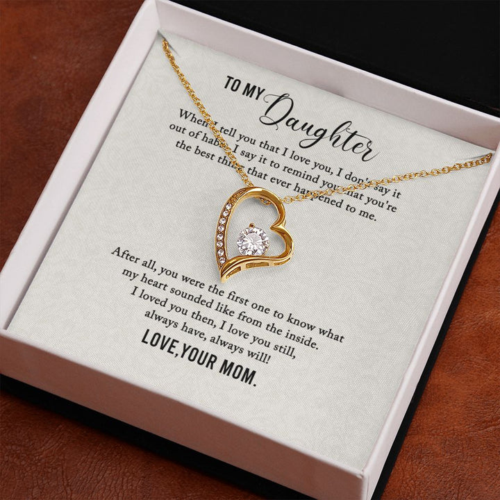 To My Daughter | I Love You My Daughter - Forever Love Necklace