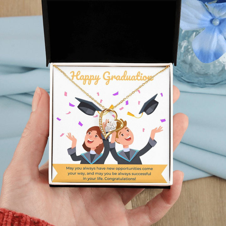 Happy Graduation | The Journey Continues - Forever Love Necklace