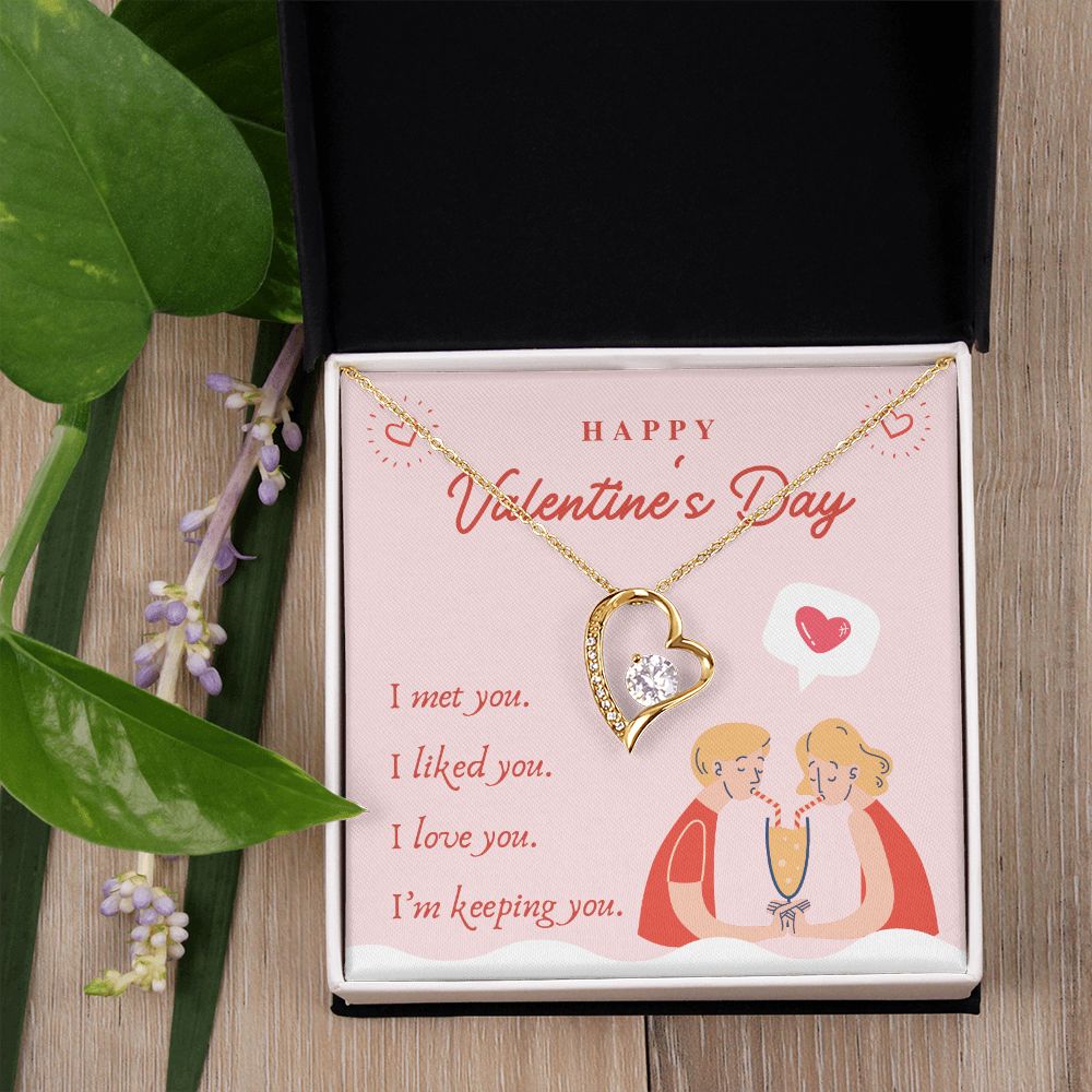 Happy Valentine's Day | Forever Together - Forever Love Necklace