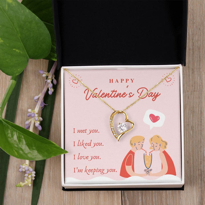 Happy Valentine's Day | Forever Together - Forever Love Necklace