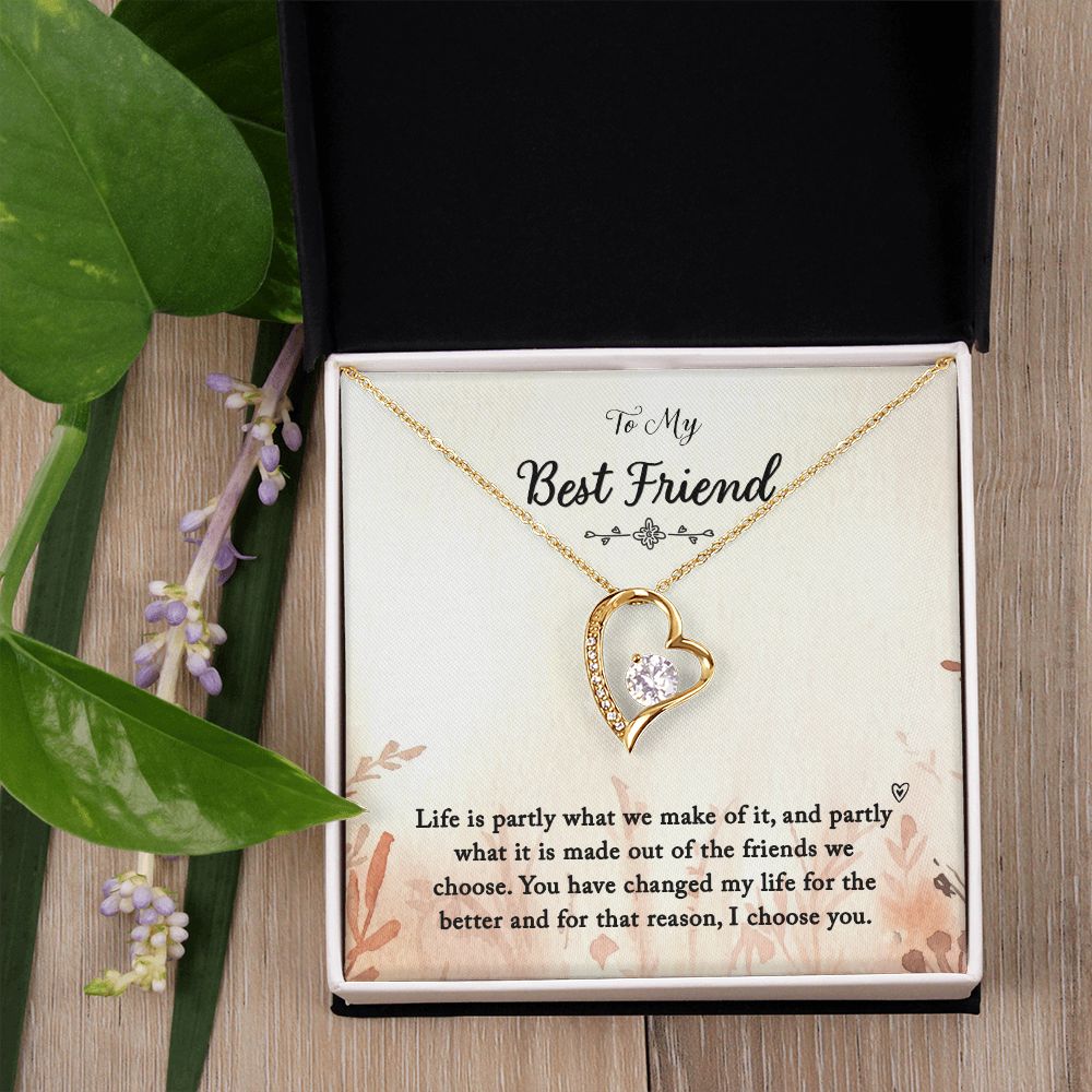To My Best Friend | You Changed My Life - Forever Love Necklace
