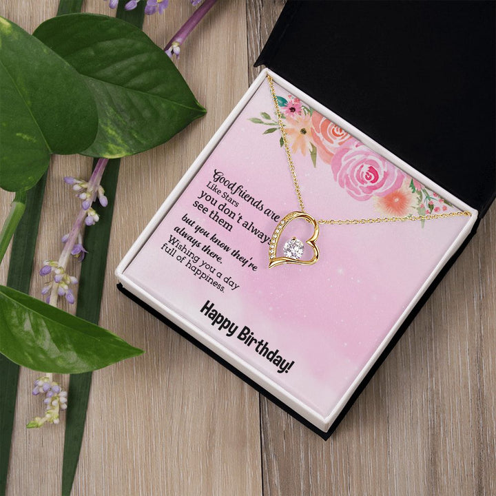 To My Friend | Happy Birthday - Forever Love Necklace