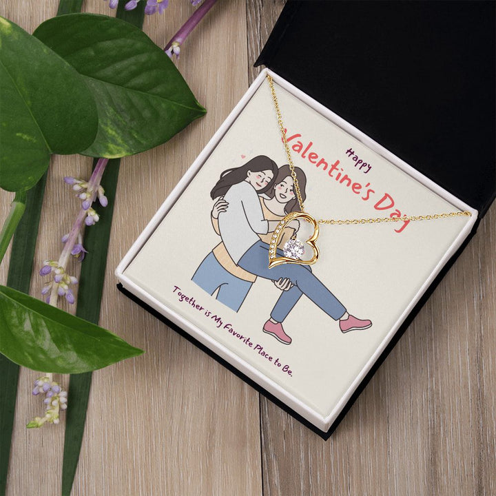 Happy Valentine's | A Love So True LGBTQ for Women - Forever Love Necklace