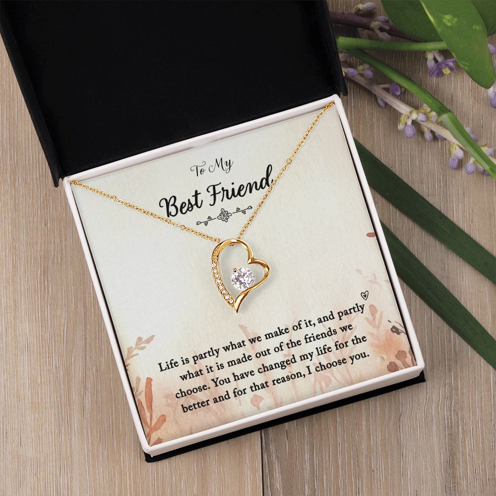 To My Best Friend | You Changed My Life - Forever Love Necklace