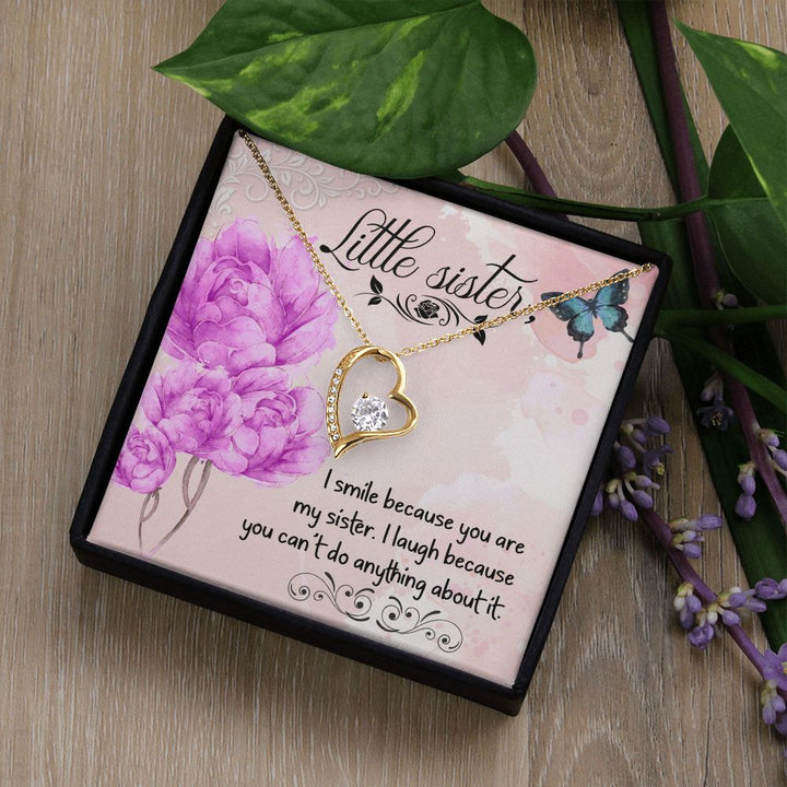 To My Sister | My Little Sister - Forever Love Necklace