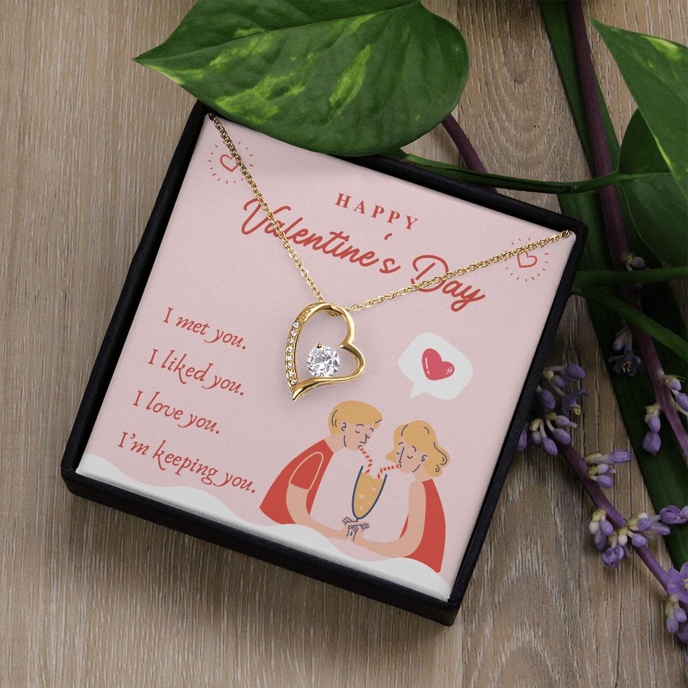 Happy Valentine's Day | Forever Together - Forever Love Necklace