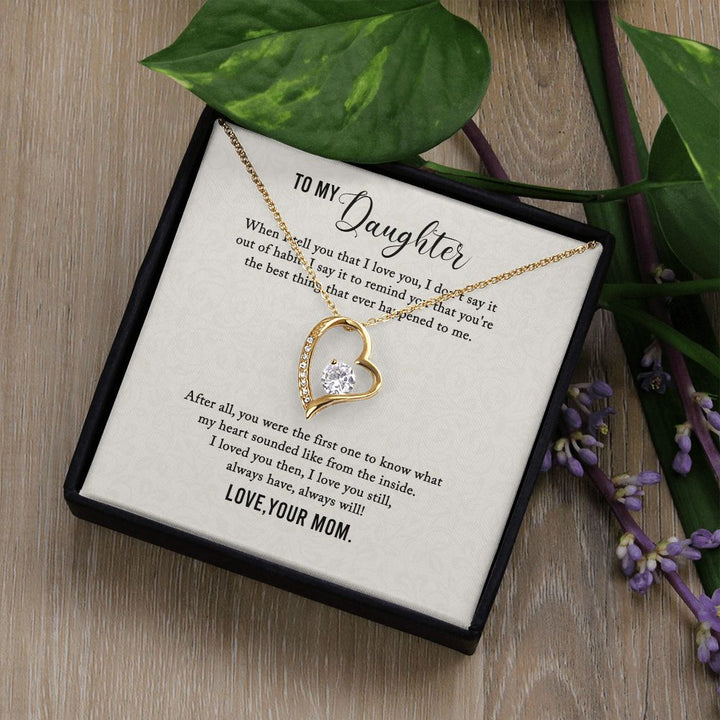 To My Daughter | I Love You My Daughter - Forever Love Necklace