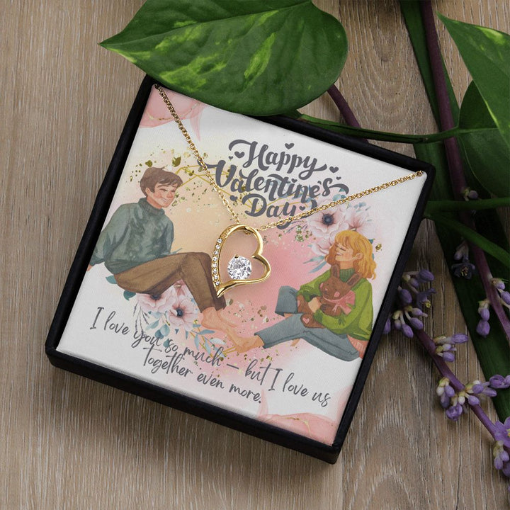 Happy Valentine's Day | Love, Together in Harmony - Forever Love Necklace