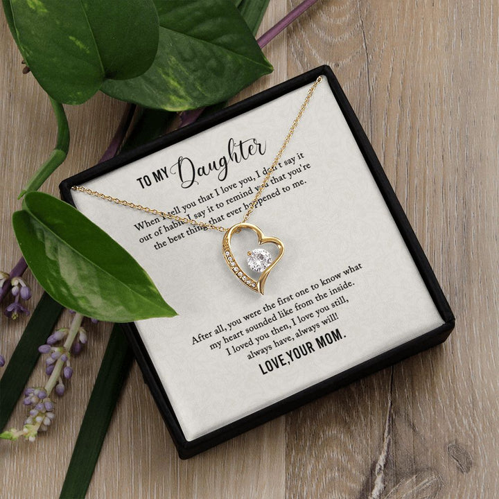 To My Daughter | I Love You My Daughter - Forever Love Necklace