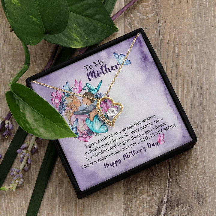 Mother's Day | My Mom is a Superwoman - Forever Love Necklace