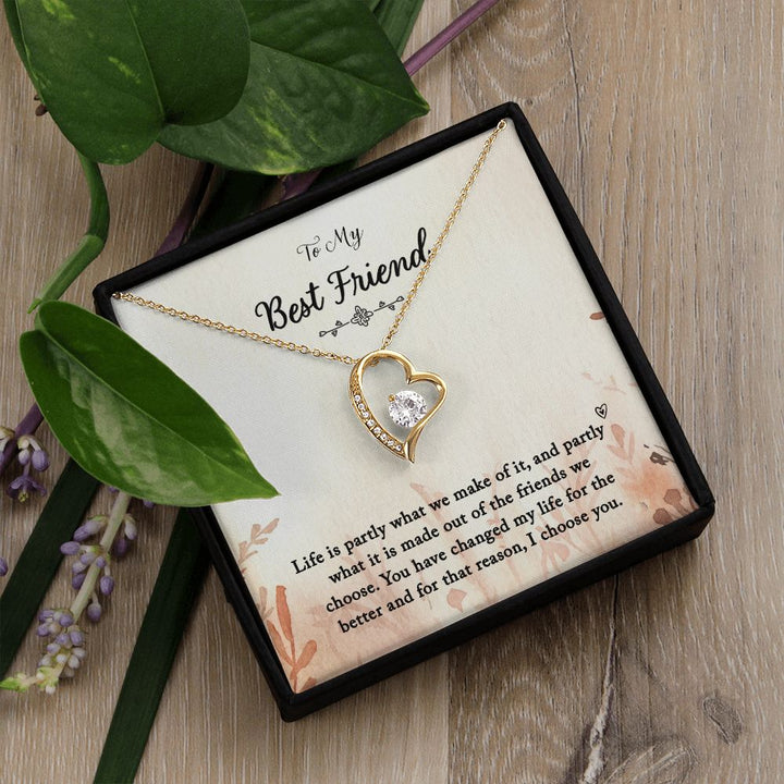 To My Best Friend | You Changed My Life - Forever Love Necklace