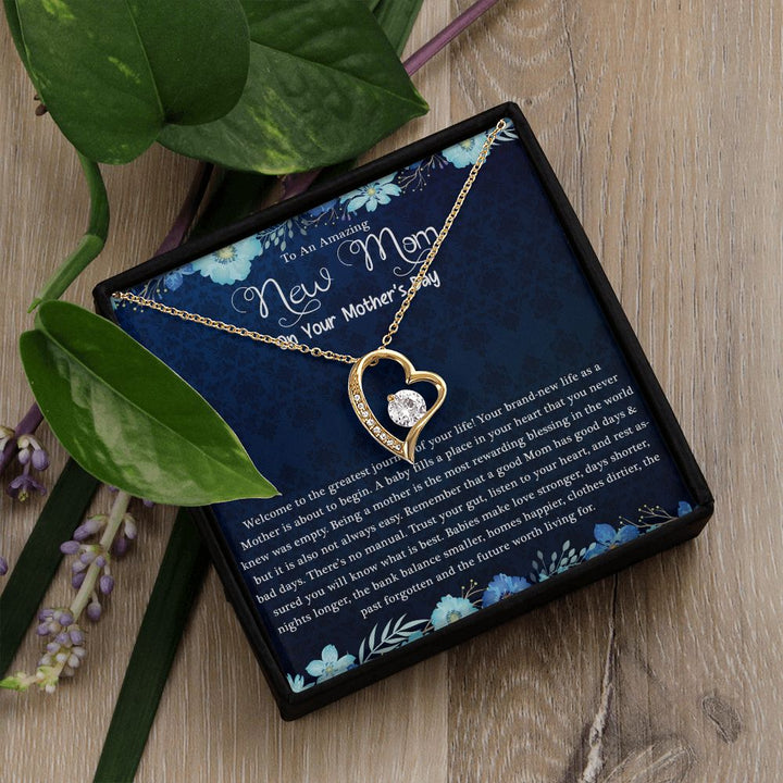 Mother's Day | Amazing New Mom - Forever Love Necklace