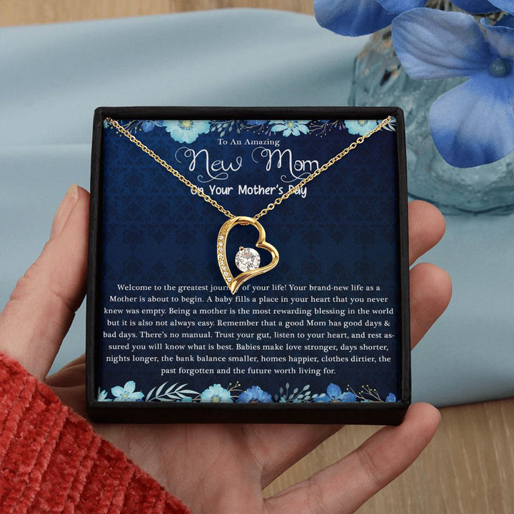 Mother's Day | Amazing New Mom - Forever Love Necklace